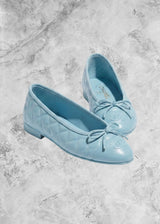 CHNL Classic Ballet Flats LightBlue Quilted - Sneaker Collective