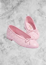 CHNL Classic Ballet Flats Pink Quilted - Sneaker Collective