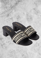 DR Dway Heeled Slides Black - Sneaker Collective