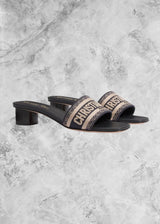 DR Dway Heeled Slides Navy - Sneaker Collective