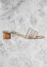 DR Dway Heeled Slides White - Sneaker Collective