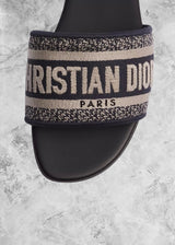 DR Dway Slides Navy - Sneaker Collective