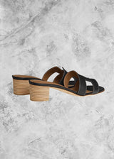 HRMS Izmir heeled Sandal Black - Sneaker Collective