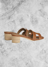 HRMS Izmir heeled Sandal Brown - Sneaker Collective