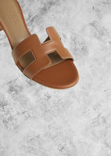 HRMS Izmir heeled Sandal Brown - Sneaker Collective