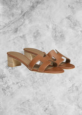 HRMS Izmir heeled Sandal Brown - Sneaker Collective