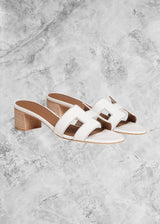 HRMS Izmir heeled Sandal White - Sneaker Collective