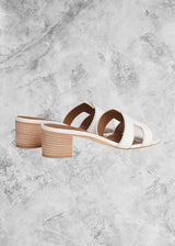 HRMS Izmir heeled Sandal White - Sneaker Collective
