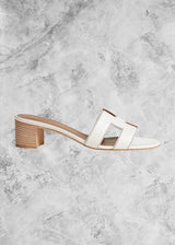 HRMS Izmir heeled Sandal White - Sneaker Collective