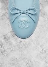 CHNL Classic Ballet Flats LightBlue Quilted - Sneaker Collective
