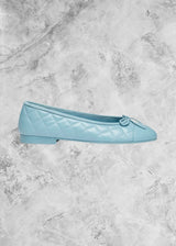 CHNL Classic Ballet Flats LightBlue Quilted - Sneaker Collective