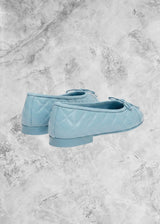 CHNL Classic Ballet Flats LightBlue Quilted - Sneaker Collective
