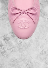 CHNL Classic Ballet Flats Pink Quilted - Sneaker Collective