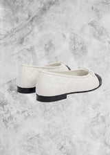 CHNL Classic Ballet Flats White & Black - Sneaker Collective