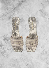 DR Dway Heeled Slides White - Sneaker Collective