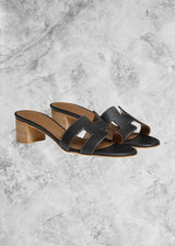 HRMS Izmir heeled Sandal Black - Sneaker Collective